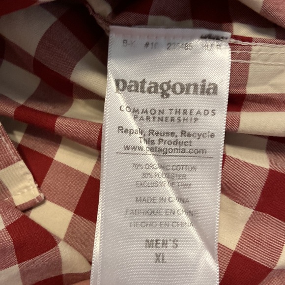 Patagonia Organic Cotton Man Shirt size XL excellent condition length 30” - Picture 9 of 12